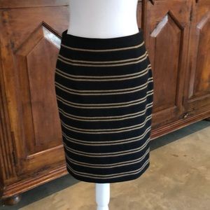 Boss by Hugo Boss Cashmere Blend Black with Camel Pencil skirt Size 4